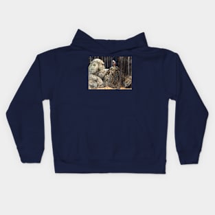 The Child and the Stone Troll - John Bauer Kids Hoodie